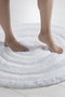 Mijölnir Alfombrilla de Baño Redonda Blanca